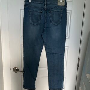 True Religion Women's Blue Straight Leg Jeans